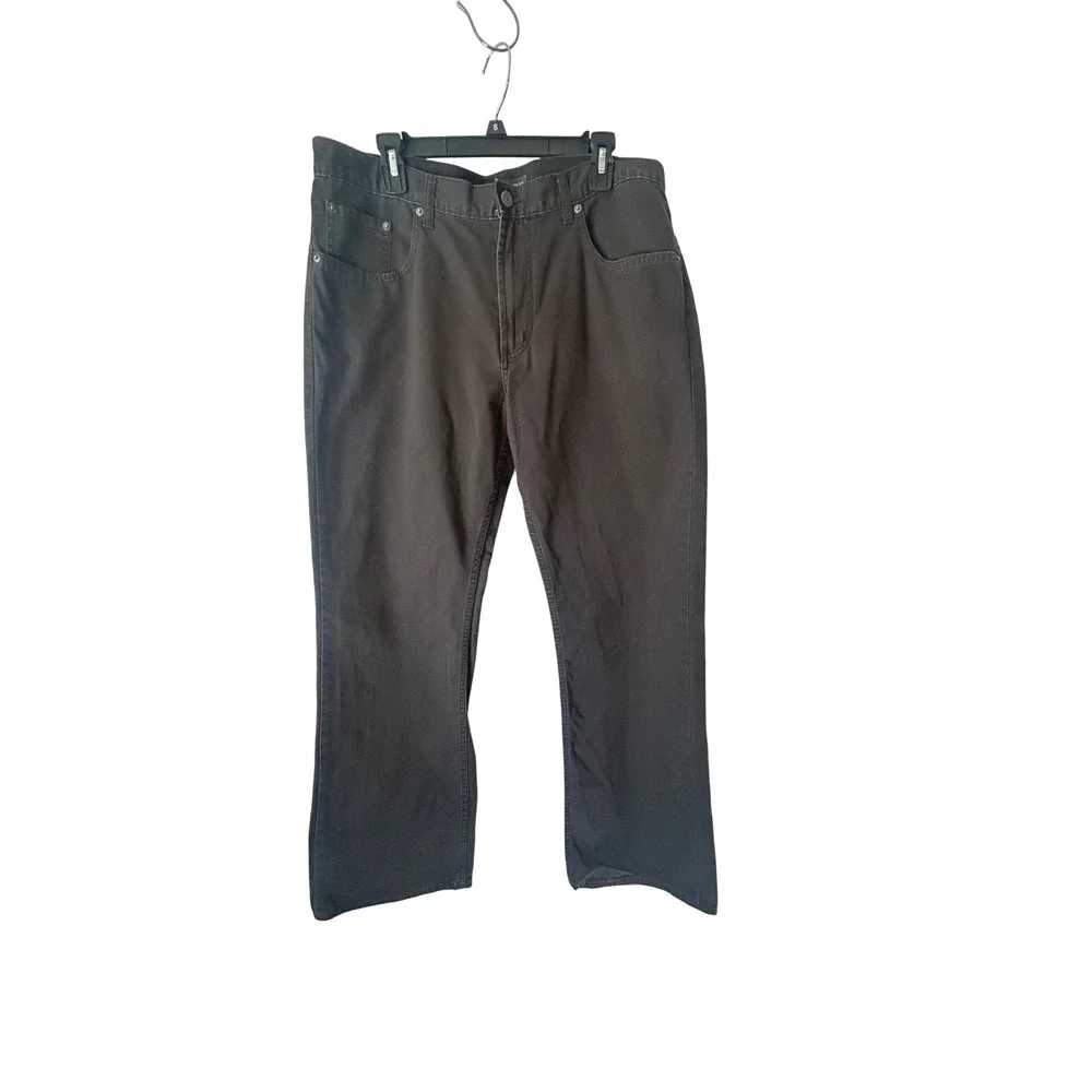 Banana‎ Republic Men Brown Straight Leg Casual Chinos Pants 36x32